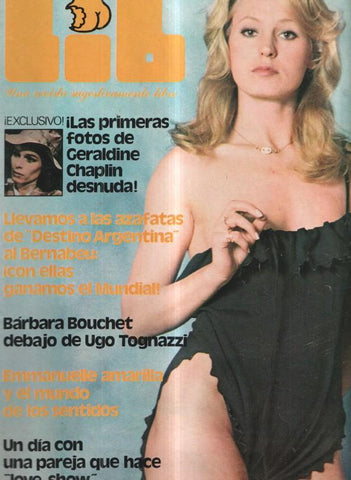 Revista: Lib numero 080, 1978: Geraldine Chaplin desnuda- Barbara Bouchet- Emma-