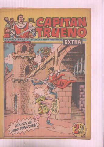 El Capitan Trueno Extra numero 130 (numerado 3 en trasera)