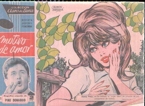 Claro de Luna numero 231: Cancion de Pino Donaggio (numerado 3 en trasera)