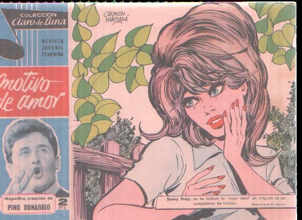 Claro de Luna numero 231: Cancion de Pino Donaggio (numerado 6 en trasera)