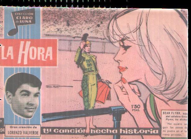 Claro de Luna numero 204: Cancion de Lorenzo Valverde (numerado 1 en trasera)