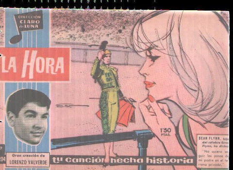 Claro de Luna numero 204: Cancion de Lorenzo Valverde (numerado 1 en trasera)