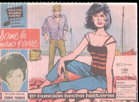Claro de Luna numero 203: Cancion de Connie Francis (numerado 5 en trasera)