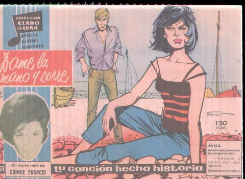Claro de Luna numero 203: Cancion de Connie Francis (numerado 4 en trasera)
