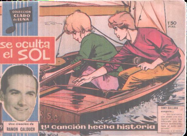 Claro de Luna numero 199: Cancion de Ramon Calduch (numerado 1 en trasera)