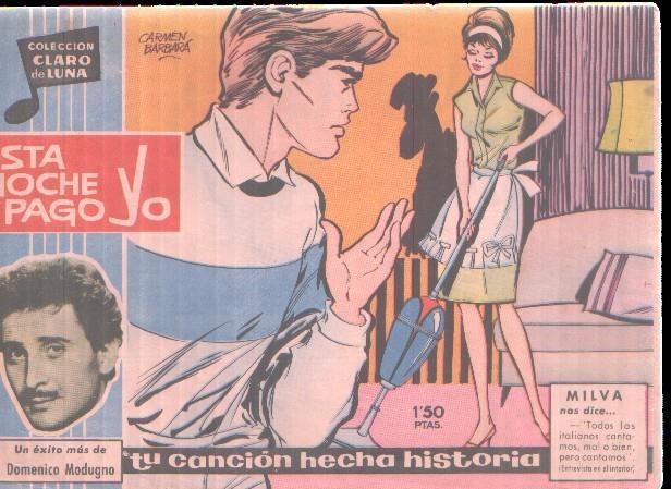Claro de Luna numero 198: Cancion de Domenico Modugno (numerado 1 en trasera)