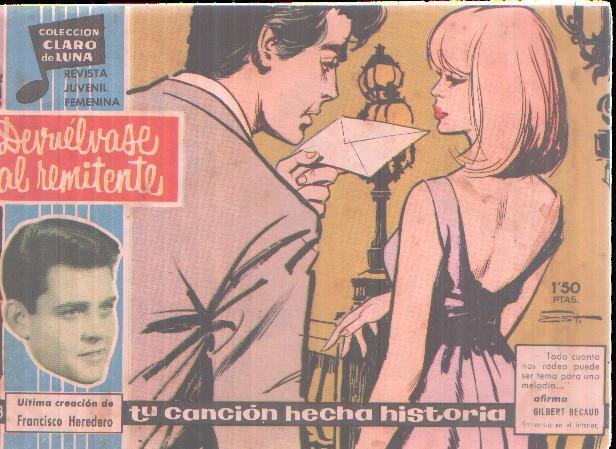 Claro de Luna numero 193: Cancion de Francisco Heredero (numerado 1 en trasera)