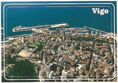 POSTAL A6731: Vigo, vista aerea