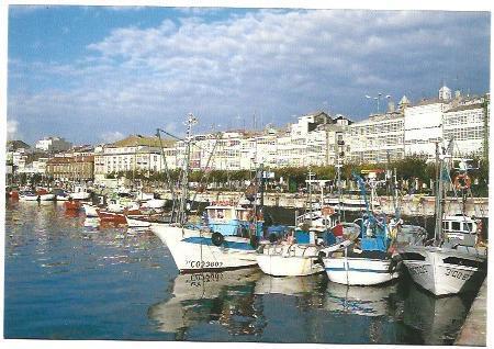 POSTAL A6725: Zona de la Darsena en La Coruña