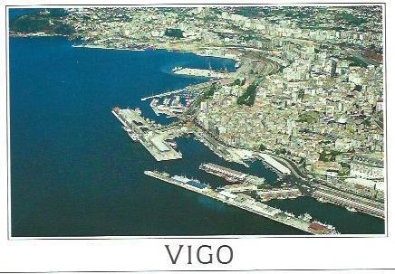 POSTAL A6721: Vista aerea de Vigo
