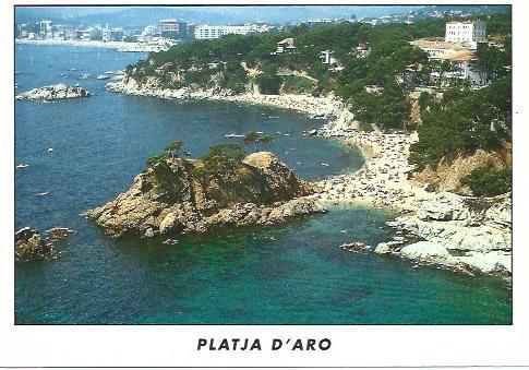 POSTAL A6823: Playas en Platja d'Aro