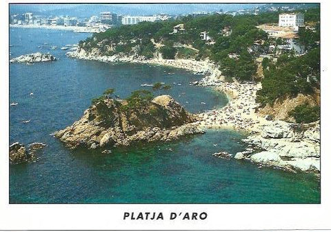 POSTAL A6823: Playas en Platja d'Aro
