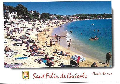 POSTAL A6813: Playa de Sant Pol en Sant Feliu de Guixols
