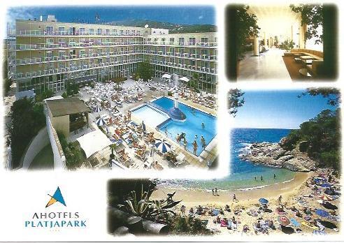POSTAL A6821: Vista del Ahoteles Platjapark