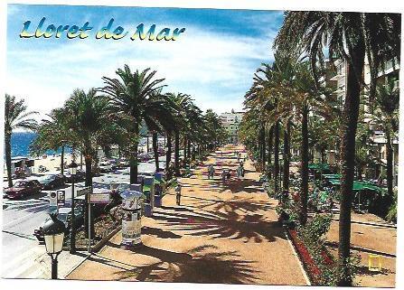 POSTAL A6763: Paseo Jacint Verdaguer de Lloret de Mar