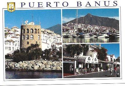 POSTAL A6686: Vistas de Puerto Banus en Marbella