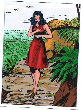 POSTAL A6592: Lila