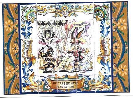 POSTAL A6604: Decret de Nova Planta 1707