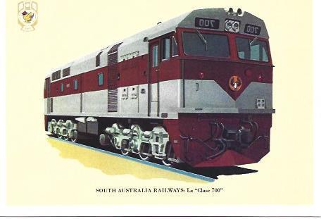 POSTAL A6552: South Australia Railways Clase 700