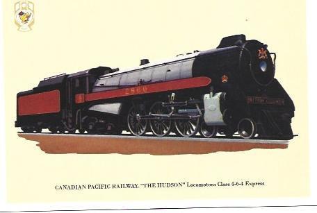 POSTAL A6543: Canadian Pacifica Railway The Hudson