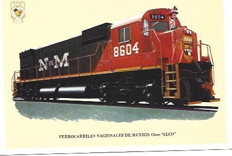 POSTAL A6542: Ferrocarriles Nacionales Mexico, clase Alco