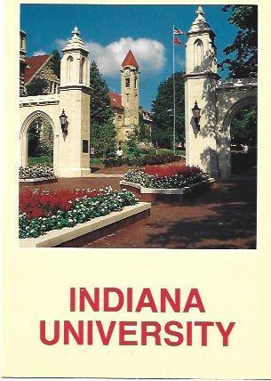 POSTAL A6654: Torres de la Universidad de Indiana
