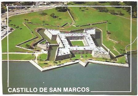 POSTAL A6658: Castillo de San Marcos. Estados Unidos