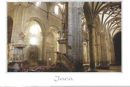 POSTAL A6619: Interior de la Catedral de Jaca