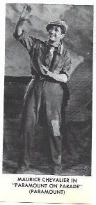 LAMINA 40068: Maurice Chevalier en Paramount on Parade