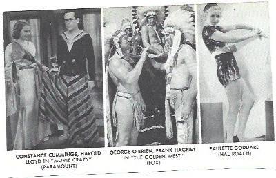 LAMINA 40108: Constance Cummings, George O'Brien y Paulette Goddard