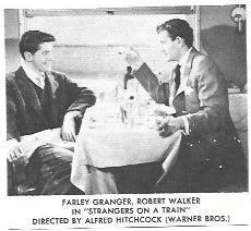 LAMINA 40004: Robert Walker en Strangers on a train