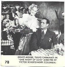 LAMINA 40005: Grace Moore en One night of love