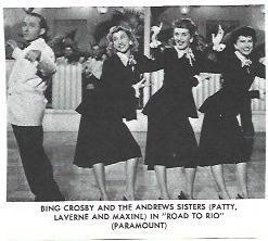 LAMINA 39978: Bing Crosby en Road to Rio