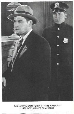 LAMINA 40270: Paul Muni en The Valiant