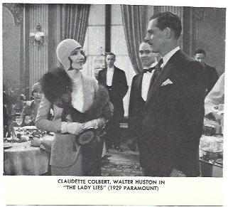 LAMINA 40276: Claudette Colbert en The Lady lies