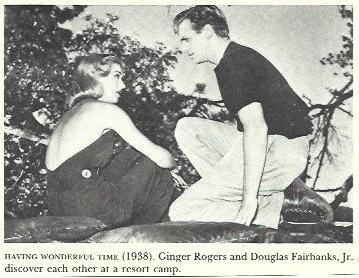 LAMINA 39732: Escena de Having wonderful time con Ginger Rogers