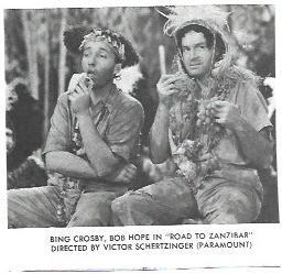 LAMINA 39958: Bing Crosby en Road to Zanzibar