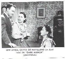 LAMINA 39966: Olivia de Havilland en Dark Mirrow