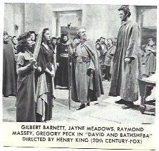 LAMINA 39884: Gregeory Peck en David and Batsheba