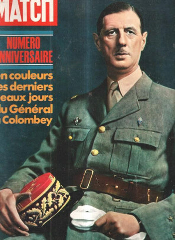 Revista: Paris Match numero 1175, 1971: Numero anniversaire en coulkeurs les