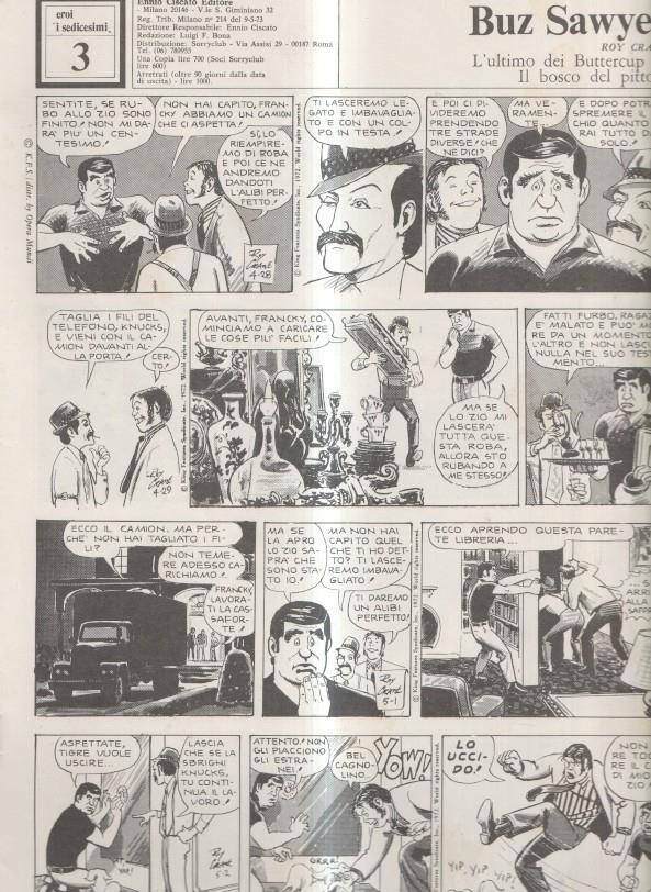Buz Sawyer: Eroi i Sedicesimi numero 03: tiras del  28.4.1972 al 11.7.1972 