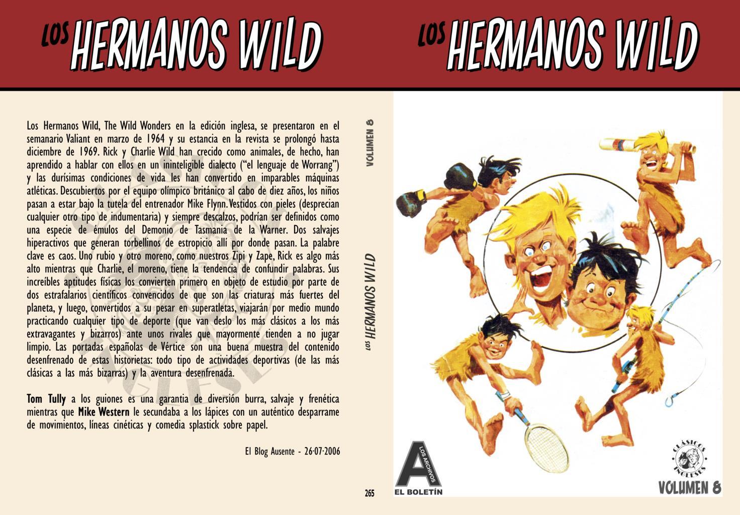 Los Archivos de El Boletin volumen 265: Los Hermanos Wild vol 8