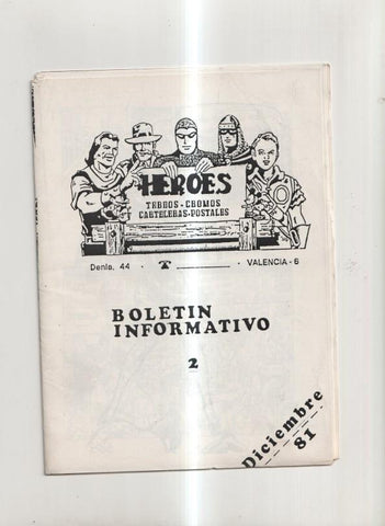 Fanzine: Heroes boletin informativo numero 2