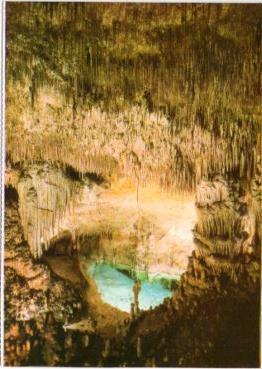 POSTAL PV13251: Pequeña Playa, Cuevas del Drach, Mallorca