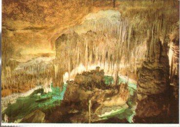 POSTAL PV13247: Castillo en ruinas, Cuevas del Drach, Mallorca
