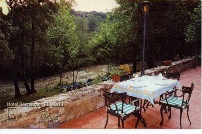 POSTAL PV13268: Hotel Restaurant El Moli terraza. Pont de Molins