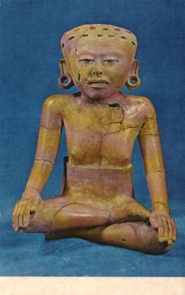 POSTAL PV13287: Escultura de barro del Area Central Veracruzana