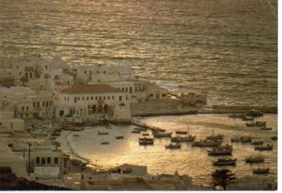 POSTAL PV13275: Atardecer en Miconos, Grecia