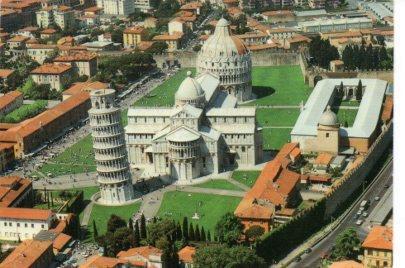 POSTAL PV13271: Piazza del Duomo aereal view, Pisa