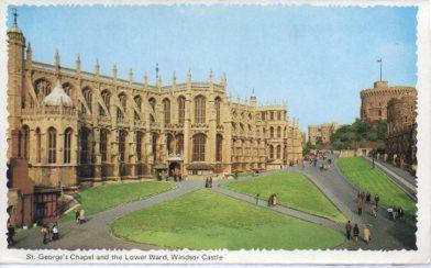 POSTAL PV13242: Sant George's Chapel and the Lower Ward, Windsor Castle